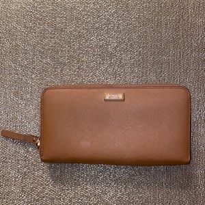 Kate Spade large brown leather wallet